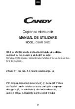 Preview for 69 page of Candy CBWM 30 DS User Instructions