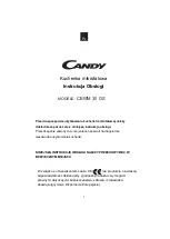 Preview for 102 page of Candy CBWM 30 DS User Instructions