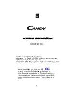 Preview for 414 page of Candy CBWM 30 DS User Instructions