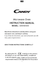 Preview for 2 page of Candy CBWM30DS User Instructions