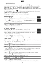 Preview for 15 page of Candy CBWM30DS User Instructions