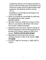 Preview for 6 page of Candy CCC 60BA/1 Installation And User Manual