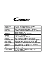 Candy CCE60NX/1 Installation And User Manual preview