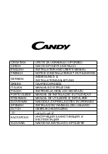 Candy CCG6MX/A Installation And User Manual preview