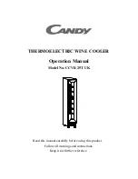 Candy CCVB 25T UK Operation Manual preview