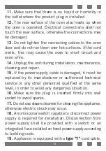 Preview for 11 page of Candy CCVM543NW/E User Manual