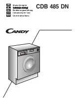 Preview for 1 page of Candy CDB 475 DN User Instructions