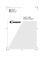 Candy CDC 179X User Instructions preview