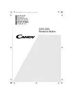 Preview for 1 page of Candy CDC 263 User Instructions