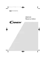 Preview for 1 page of Candy CDE105 User Instructions