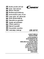 Предварительный просмотр 1 страницы Candy CDI 2210 User Instructions