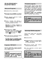 Preview for 94 page of Candy CDI 3615 User Instructions