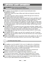 Preview for 4 page of Candy CDP 2D1045W-S Instruction Manual