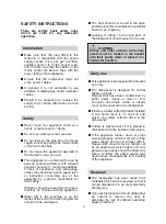 Preview for 5 page of Candy CDPE 6320 S User Instructions