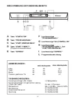 Предварительный просмотр 67 страницы Candy CDPE 6320 User Instructions