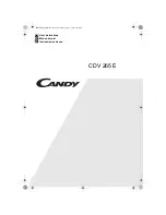 Candy CDV 265 E User Instructions preview