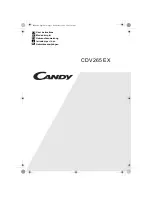 Candy CDV 265 EX User Instructions preview