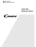 Candy CDV262 User Instructions preview