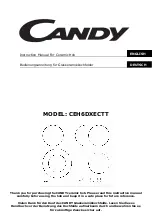 Preview for 1 page of Candy CEH6DXECTT Instruction Manual