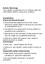 Preview for 2 page of Candy CEHDD30TCT Instruction Manual