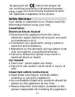 Preview for 2 page of Candy CFA 62 Instruction Manual