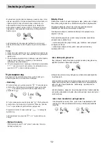 Предварительный просмотр 52 страницы Candy CFI36 Instruction Manual