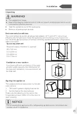 Preview for 21 page of Candy CHASD4385EWC User Manual