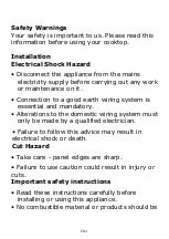 Предварительный просмотр 2 страницы Candy CHEDD30CTT Instruction Manual