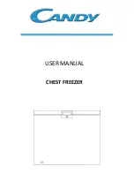 Preview for 1 page of Candy CHEST FREEZER User Manual