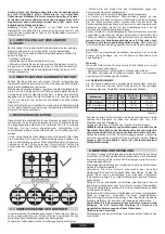 Предварительный просмотр 16 страницы Candy CHW6LPX User Instructions