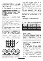 Предварительный просмотр 17 страницы Candy CHW74WX User Instructions