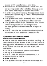 Preview for 3 page of Candy CI633CTT Instruction Manual