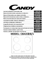Candy CI642CBB/1 Instruction Manual preview