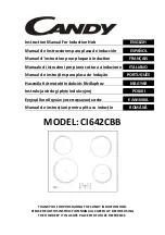 Candy CI642CBB Instruction Manual preview