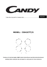 Candy CI642CTT/S Instruction Manual preview