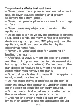 Preview for 5 page of Candy CI642CWTT Instruction Manual