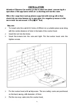 Preview for 6 page of Candy CIARRA Installation And User Manual