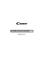 Candy CIDC 61/1 X Installation And User Manual preview