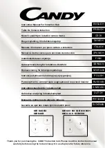 Preview for 1 page of Candy CIE 644 B3 Instruction Manual