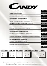 Preview for 1 page of Candy CIE4630B3 Instruction Manual