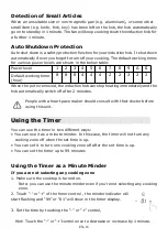 Preview for 18 page of Candy CIES633MCTT Instruction Manual