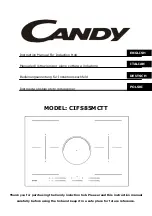 Candy CIFS85MCTT Instruction Manual preview