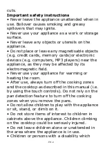 Preview for 5 page of Candy CIFS85MCTT Instruction Manual