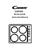 Candy CLE64KX Instruction Manual preview