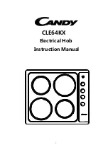 Preview for 1 page of Candy CLE64KX Instruction Manual