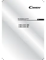 Предварительный просмотр 1 страницы Candy CMG 1775 DS User Instructions