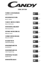 Candy CMG 2071M Owner'S Manual preview