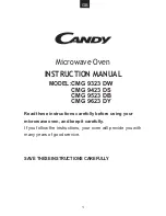 Preview for 2 page of Candy CMG 20D S User Instructions