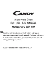 Preview for 2 page of Candy CMG 2381 MW User Instructions