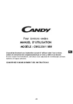 Preview for 21 page of Candy CMG 2381 MW User Instructions